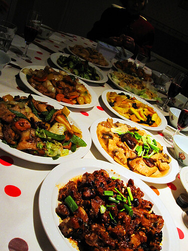 chinese cuisine table