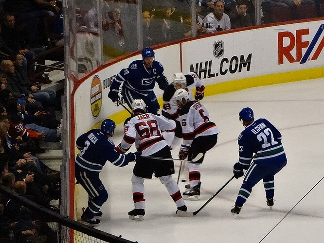 Vancouver Canucks ice hockey players Rogers Arena