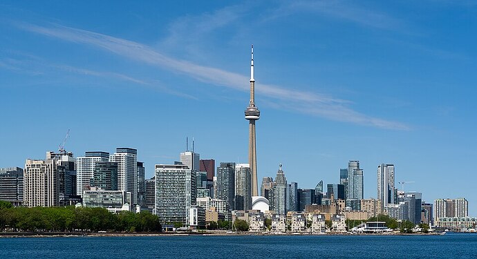 Toronto skyline Vancouver skyline Canadian tax form