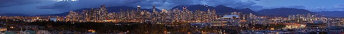 Vancouver skyline, unemployment, office workers