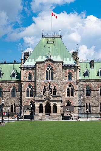 Canada Parliament surveillance camera protest